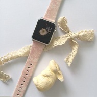 Apple Watch Series 1 , Series 2, Series 3 - Apple Watch 真皮手錶帶，適用於Apple Watch 及 Apple Watch Sport - Freshion 香港原創設計師品牌 - 粉紅花樣圖紋 71