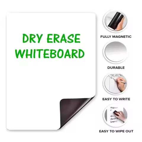 A3 A4 A5 Magnetic Dry Erase Board Refrigerator Magnet Marker WhiteBoard Sheet Kitchen Erasable Flexi