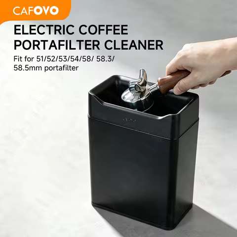 CAFOVO ECC21 Electric Coffee Portafilter Cleaner 6L Automatic Coffee Cleaner For 51/54/58mm Portafil