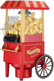Hot-Air Popcorn Maker Machine, Popcorn Maker, Mini Popcorn Machine Makes Up to 10cups for Home, Part
