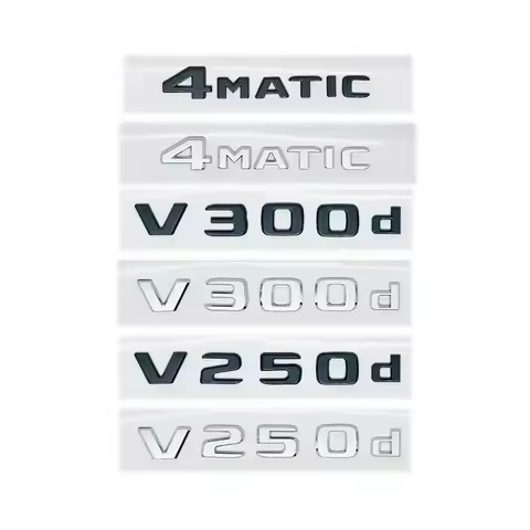 3D ABS NIGHT EDITION Emblem for Mercedes Benz V-Class W447 - V250d/V300d Fender & Trunk Logo Sticker
