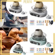 [Perfk] Pottery Wheel Machine Electric Pottery Wheel Mini Pottery Wheel Kit Turntable Pottery Wheel 