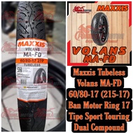 Ban Tubles Maxxis 60/80-17 - Ban Motor Maxxis Ring 17 Murah - Volans