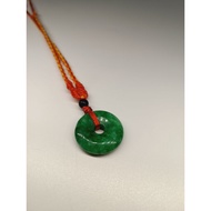 Real Jade Pendant necklace Real Jade Donut Pendant Necklace lucky charm jade necklace jade coin pend
