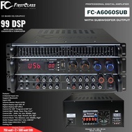 Power Mixer Firstclass Fca 6060 Effect 256 dsp plus subwoofer Active and passive 5 channel output