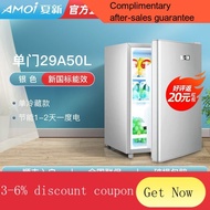 mini fridge Amoi Refrigerator Household Small Two-Door Power Saving Mini Mini Refrigerator Dormitory Rental Freeze Stora
