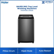 HAIER 9KG Top Load  Washing Machines HWM90-316S6 | Pillow Drum | Hijab Mode | Auto Restart | Anti-Ba