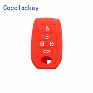 Classic Spot goods Cocolockey Silicone Remote Key Cover Case Shell for TOYOTA Alphard 2014-20 5 Buttons Smart Key Bag Protection Car Accessories 345273
