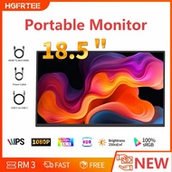 HGFRTEE 18.5 Inch FHD 1080P Portable Monitor 100Hz Gaming Office 100%sRGB Viewing Laptop Screen Exte
