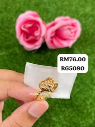 RG 5080 Cincin Love Gantung Zhulian Gold Plated Rings Zhulian Original Cincin Zhulian