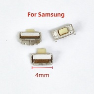 10-50PCS 4mm Power Volume Key Button Switch On Off Connector For Samsung S4 S3 S2 Note 2 I9100 I9300