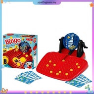 [LzdyyhacMY] Bingo Game Set, Bingo Lottery Game, Vintage Bingo Set, Bingo Machine Toy for Birthday M