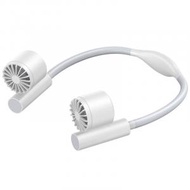 (白色)HP-F8無扇葉渦輪掛頸式USB風扇 方便便攜 運動風