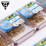 魚鉤gamakatsu伽瑪卡茲盒裝德用千又金鉤倒刺磯釣海釣漁具利