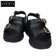 Chloe 【Like New】CH26S17KSN Nama Leather Double Strap Platform Sandals Size 37【Used】