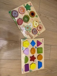木製幼兒玩具 - 切水果 & 形狀板