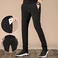 [A Flexible] OY™กางเกงขายาวรัดรูปแห้งเร็วสำหรับผู้ชายกางเกงผ้าชิโนลำลองขายอย่างบ้าคลั่งกางเกง M-5XL เป็นทางการขนาดใหญ่ Lelaki