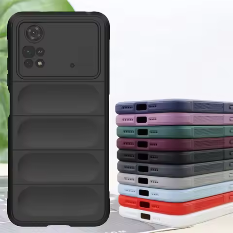 For Xiaomi Poco M4 Pro 4G Case Poco M4 X4 Pro 5G X3 NFC Cover Skin-Friendy Shockproof Silicone TPU P