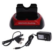 Dual 2.5"/3.5" IDE SATA HDD Hard Drive Disk Holder Base Dock Docking Station