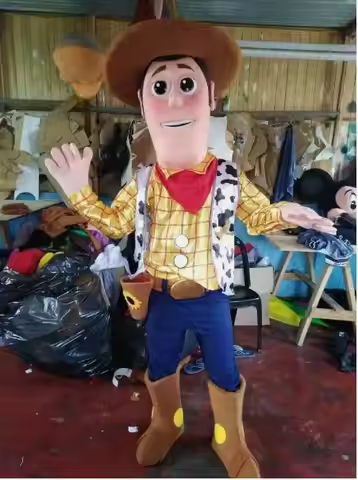 New Adult Halloween Character Cowboy Christmas Dress Full Body Props Outfit Mascot Costume