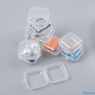 ♫ 1PCS Plastic Transparent Small Box Portable Jewelry Earplug Storage Box Art Crafts Bead Pill Container With Lid Earplugs Medicine Decoration Parts Case