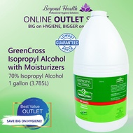 ☸☌▽GreenCross 70% Isopropyl Alcohol with Moisturizers 1 Gallon (3.785 L)