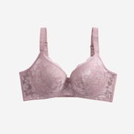 bra & cotton Women Wired Lace Bra C D E Cup Full Coverage Supportive Plus Size Bra 34C-46E