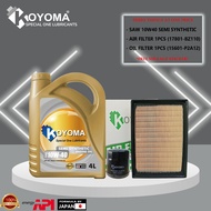 PERODUA ATIVA 1.0 TURBO OIL FILTER + AIR FILTER + KOYOMA 10W40 SEMI SYNTHETIC ENGINE OIL