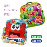 Indonesia Yupi Yupi Dinosaur World Shape Gummy 66g/Sea World Shape Gummy 84g