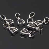 Copper Silver Plated Sunflower Seed Buckle Necklace Pendant Clip Buckle diy Jewelry with Golden Claw