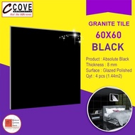 Granit 60x60 hitam polos murah Granite Lantai Granit Dinding KW1