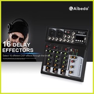 ╲ ① ♒ Aibedo F4-USB 4 Channel Audio Mixer Soundcard bluetooth mixer console