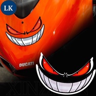 LK Cartoon Cute Red Eyes Gengar Car Decals / 4 Sizes Smiling Devil Waterproof Sticker / Auto Scary S
