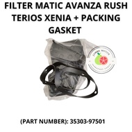 AVANZA RUSH TERIOS XENIA MATIC FILTER + PACKING GASKET 35303-97501 (3 MONTHS GUARANTEE)
