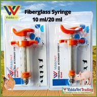 ︎ Viddavet 10 mL/20 ml Orange Fiberglass syringe 10 ml/20 ml syringe for pig syringe 10ml/20ml s