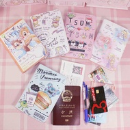 passport cover passport cover waterproof Cute Disney Princess Mickey Chipmunk Pasport Beg ID Set Pem