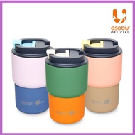 ASOBU Ceramic Lined Stainless Tumbler 360ml Leakproof Insulated Coffee Mug Minimal Travel Cup Pastel