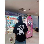 degraded born broke die rich - Rene Azazel Minimalist T-Shirt - Active Life Collection