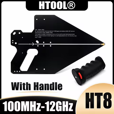 HT8 Log Periodic Antenna 0.1-12GHz High Precision Direction Finding Positioning EMC Spectrum Analyze