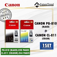 Canon PG-810(Black) + CL-811 (Colour) pg810 cl811 Geniune Ink Cartridge Combo Set