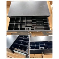 12V Full Metal Cash Drawer Horizontal Style, with 6 notes trays, Cash Register with lock, metal cash