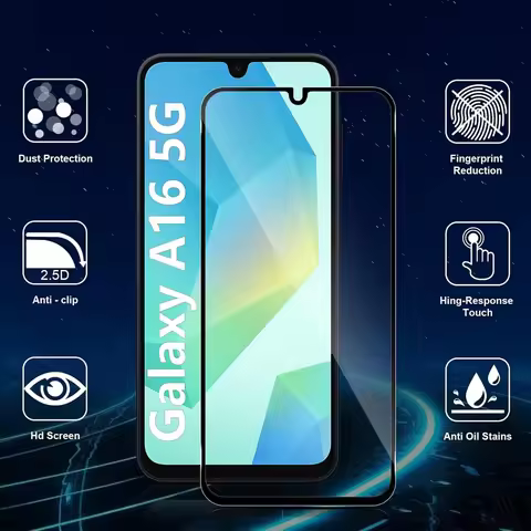 Glass Film For Samsung A17 A27 A37 A57 A16 A26 A36 A56 Tempered Glass A15 A25 A35 A55 A24 Screen Pro
