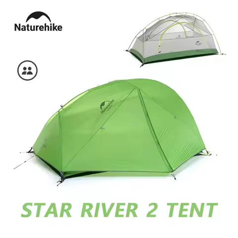 Naturehike Star River 2 UL Tent Ultralight Waterproof Tent 3 Seasons Beach Tent Hiking Fishing Tent 