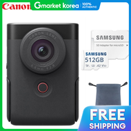 Canon | กล้องวิดีโอ Canon รุ่น Vlog PowerShot V10 - สีดำ/512GB (4K) พร้อมเมมโมรีและกระเป๋าเฉพาะ/ED