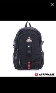 AIRWALK －安全守護 環線叉扣大容量登山筆電後背包－黑紅（二手商品）