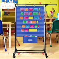 WINTE Classroom Pocket Chart, Durable Educational Standards Pocket Chart, Large Class Schedule Chart