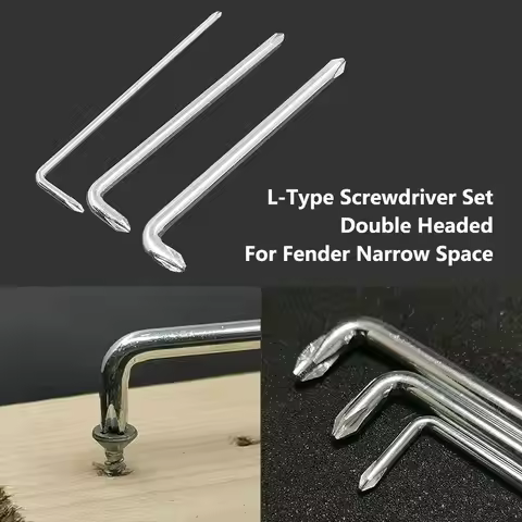3PCS/Set Hand Tool PH0 PH1 PH2 For Narrow Space Elbow Bend Screwdriver Set L-Type Screwdriver Double