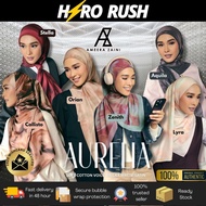 [ AZ AURELIA ] Hijab by Ameera Zaini Premium Soft Cotton Voile Printed Bawal Bidang 47 + Free Pouch 