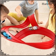 [Hatel] Lightweight Flexible Car Track, Track Ramp Track with 4 Mini Diecast Cars for Boys Girls