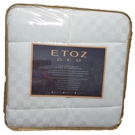 ETOZ Gem White Quilt - 100% Cotton Sateen Fabric - Vacuum Pack